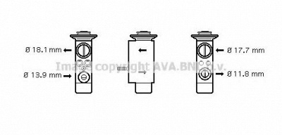 AVA QUALITY COOLING bw1238 -  Расширительный клапан, кондиционер